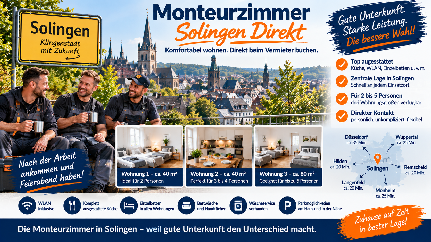 Monteurzimmer Vermieterin Solingen Janine Schmidt